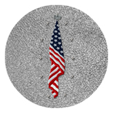 DAROUND 421 SH SL Flag at Rest Shimmer Silver